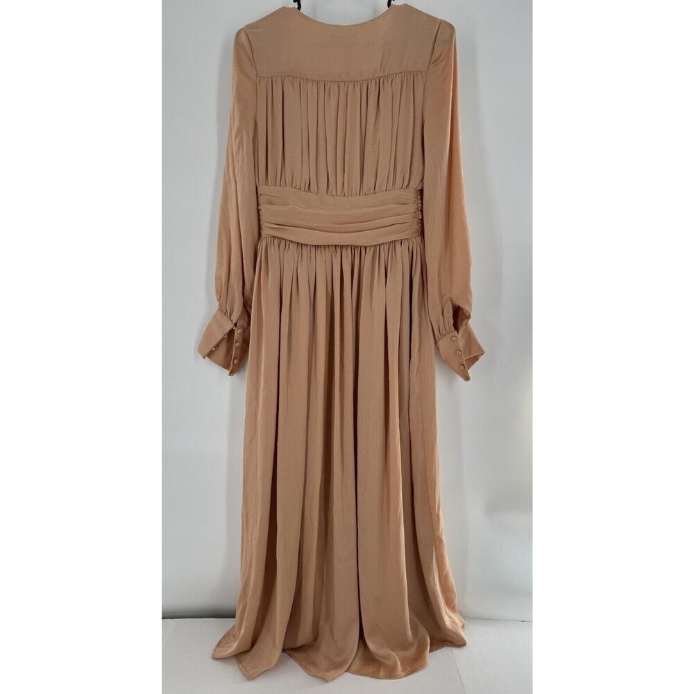 Shien Premium Dress Formal Sz S Chiffon Evening Wedding Guest Deep V Elegant NWT - Picture 10 of 16